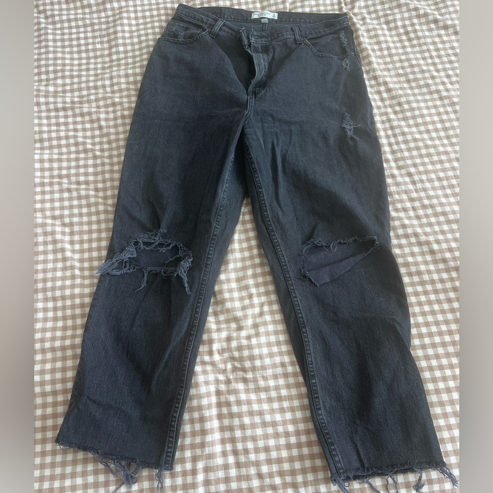 Abercrombie 90s straight ultra high rise